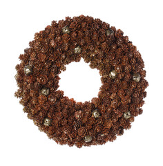 Decoration Christmas wreath. Christmas holiday season toy.