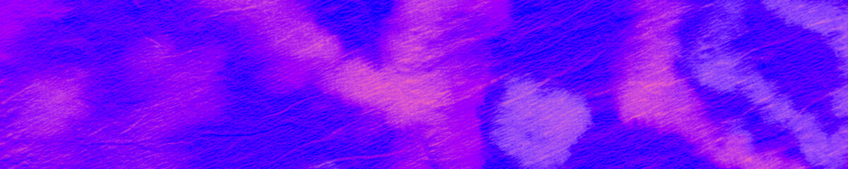 Obraz premium Blue Neon Ogee Pattern. Tie Dye Shibori. Abstract 