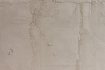 Surface is decorated with cement mortar. Texture. Close up
