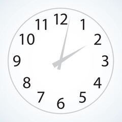 Clock face. Vector drawing icon