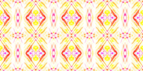 Watercolor Ikat Chevron Print. 