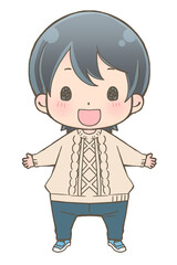 笑顔の男の子