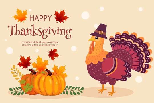 thanksgiving card background design template	