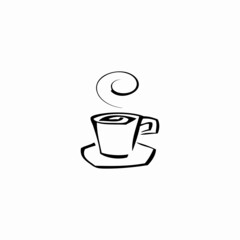 coffee cup icon vector icon logo vector