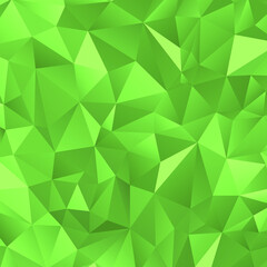 Obraz na płótnie Canvas Green polygonal background. Vector illustration. Follow other polygonal backgrounds in my collection.