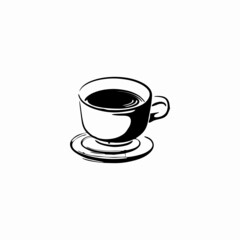 coffee cup icon icon logo vector