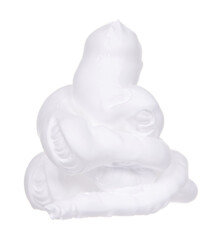 Obraz premium Bubble foam, isolated on white background.