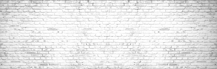 Panele Szklane  white brick wall background in rural room