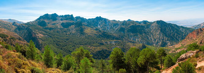 panorama of the mountains