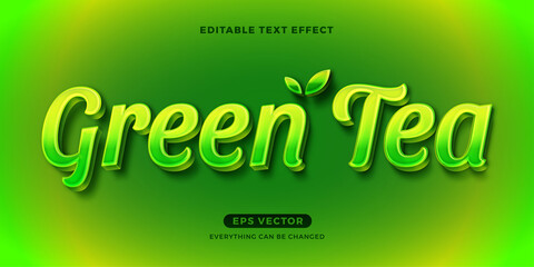 Green Tea text effect