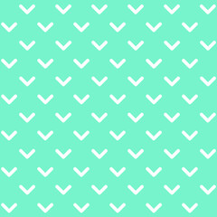 white down arrow icon with blue background repeat pattern