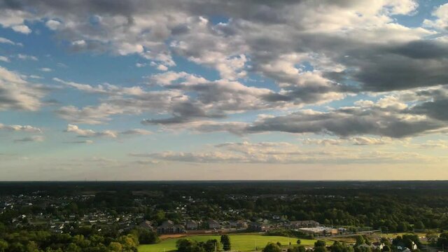 Time Lapse Of Beautiful Fast Moving Clouds Over An Apartment Complet In Clarksville Tennessee