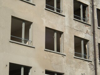 unfinished hotel complex prora in rugen island in germany