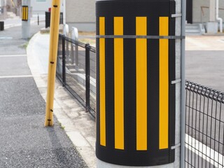 住宅地にある電柱標識板