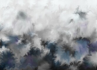 Abstract watercolor background. Graphic design elements. Painted in black color.