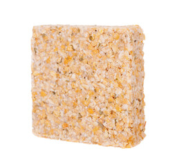 Fast food pea soup. Isolated on white background.