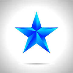 Obraz premium Abstract star background. Overlying star shapes in blue New year Christmas