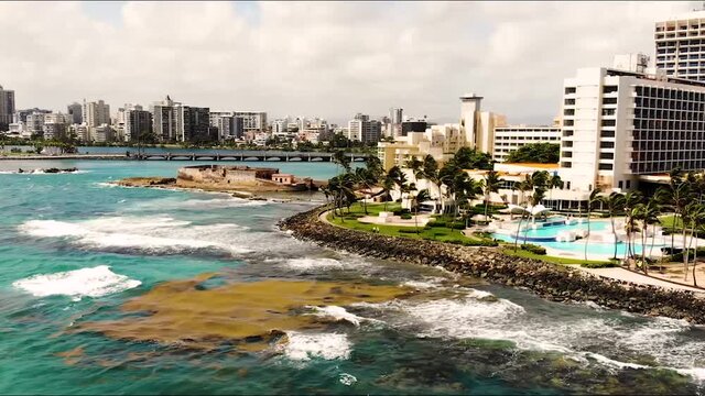 drone footage of san juan puerto rico beaches