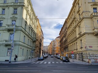 Obraz premium street in the town country