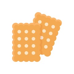 bakery shop icons related baked cockies or biscuits vectors in flat style,