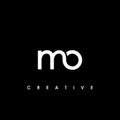 MO Letter Initial Logo Design Template Vector Illustration	
