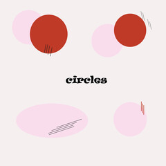 Grunge circle Abstract logo on white background Design. Vector illustration eps 10.