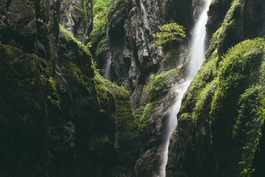 kleine Wasserf&auml;lle in der Partnach Klamm