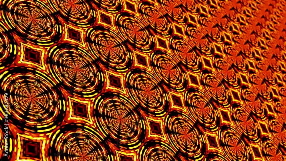 Poster fantasy abstract technology and engineering motion background. circle hypnotic animation geometric e