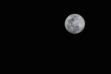 full moon in the night sky