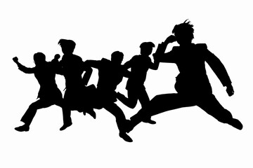 ビジネスマンのシルエット