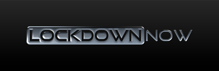 Lockdown con sfondo colorato
