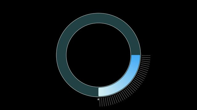 4k animation shows loading progress
