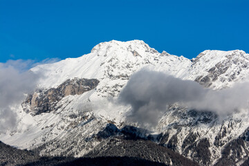 Obraz premium Snow-covered mountains in Tyrol