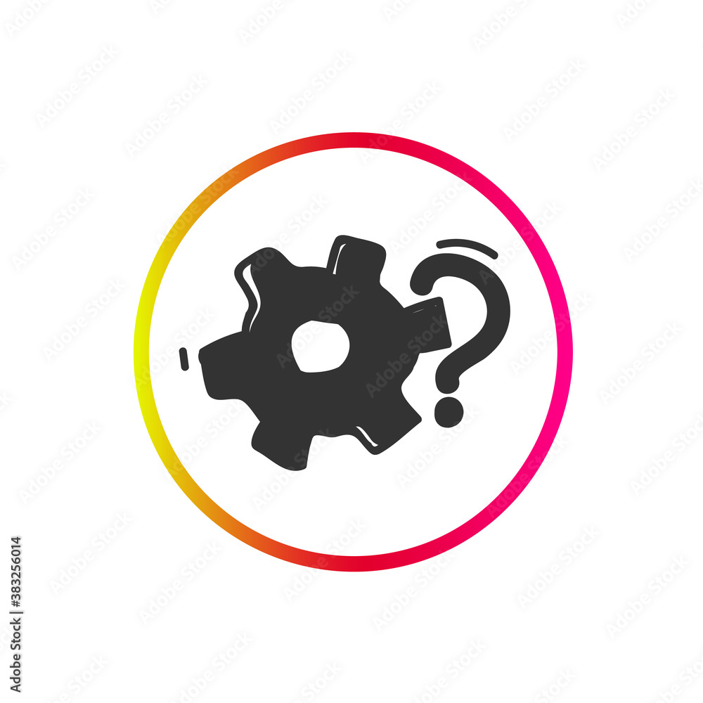 Aufkleber manual icon. operating instruction. service tool sign. user guide. social media marketing and web sh
