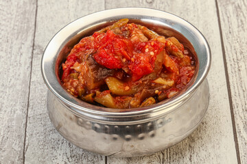Caucasian vegan cuisine - ajapsandali with vegetables
