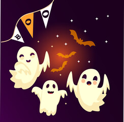 halloween ghost illustration