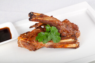 Roasted lamb
