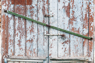 Old vintage rusty double doors