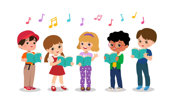 girl singers clipart