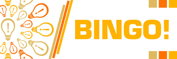 Bingo Yellow Orange Bulbs Circular Horizontal 
