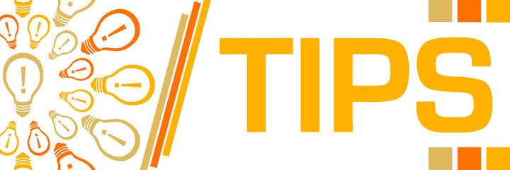 Tips Yellow Orange Bulbs Circular Horizontal 