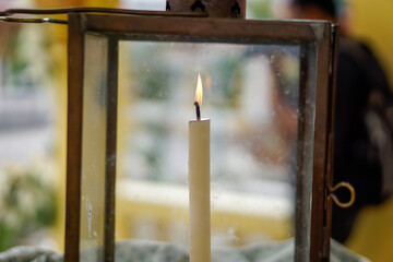 candles in church