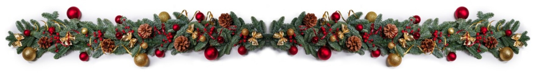 New Year and Christmas border design