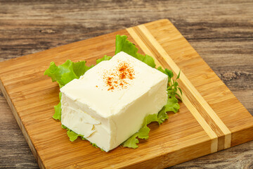 Greek traditional soft feta cheese