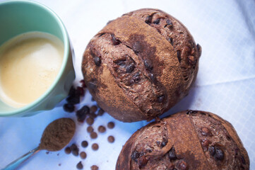chocolate cookies and milk