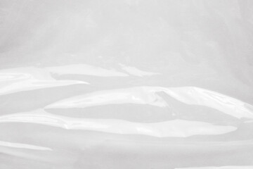 White plastic film wrap texture background