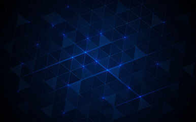 Abstract blue triangle shapes background
