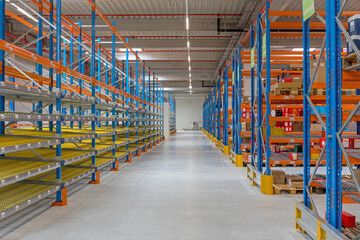 Gravity Flow Shelf Warehouse
