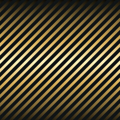 Gold glittering lines pattern on black background. Luxe style vector illustration.