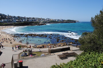 Obraz premium Bondi to Coogee walk on the sunny day in Sydney, Australia